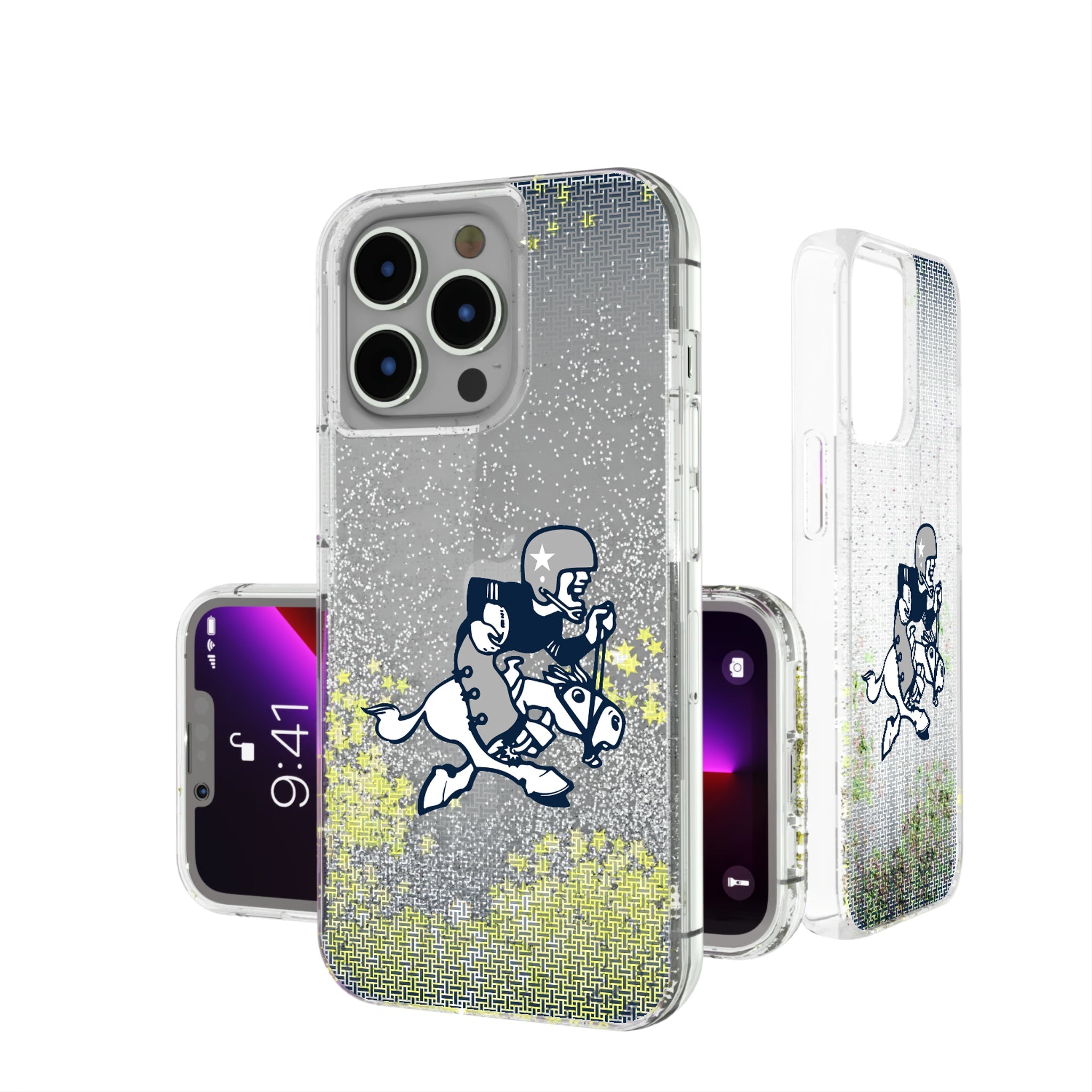Dallas Cowboys 1966-1969 Historic Collection Linen Glitter Phone Case 14