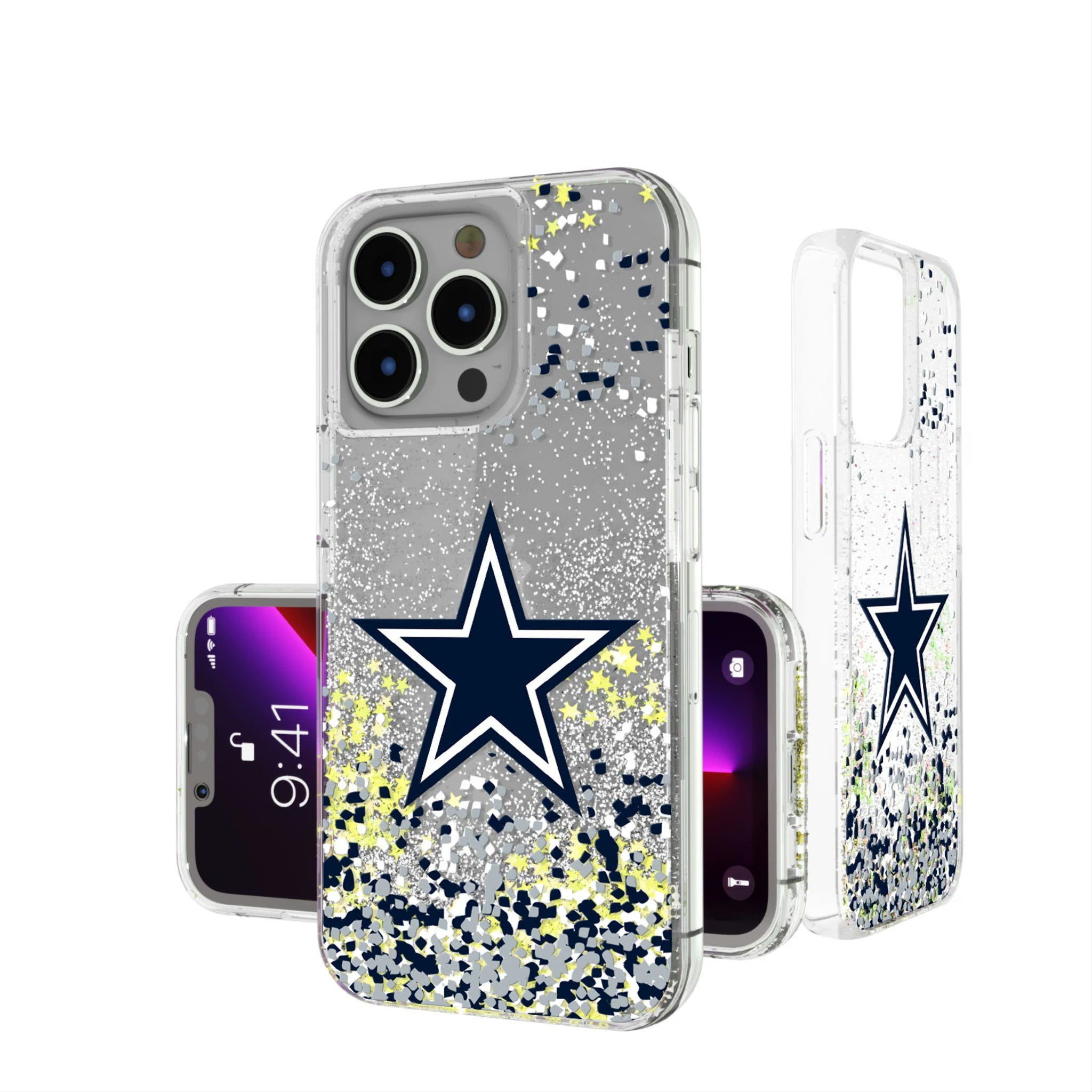 Dallas Cowboys Confetti Glitter Phone Case 8