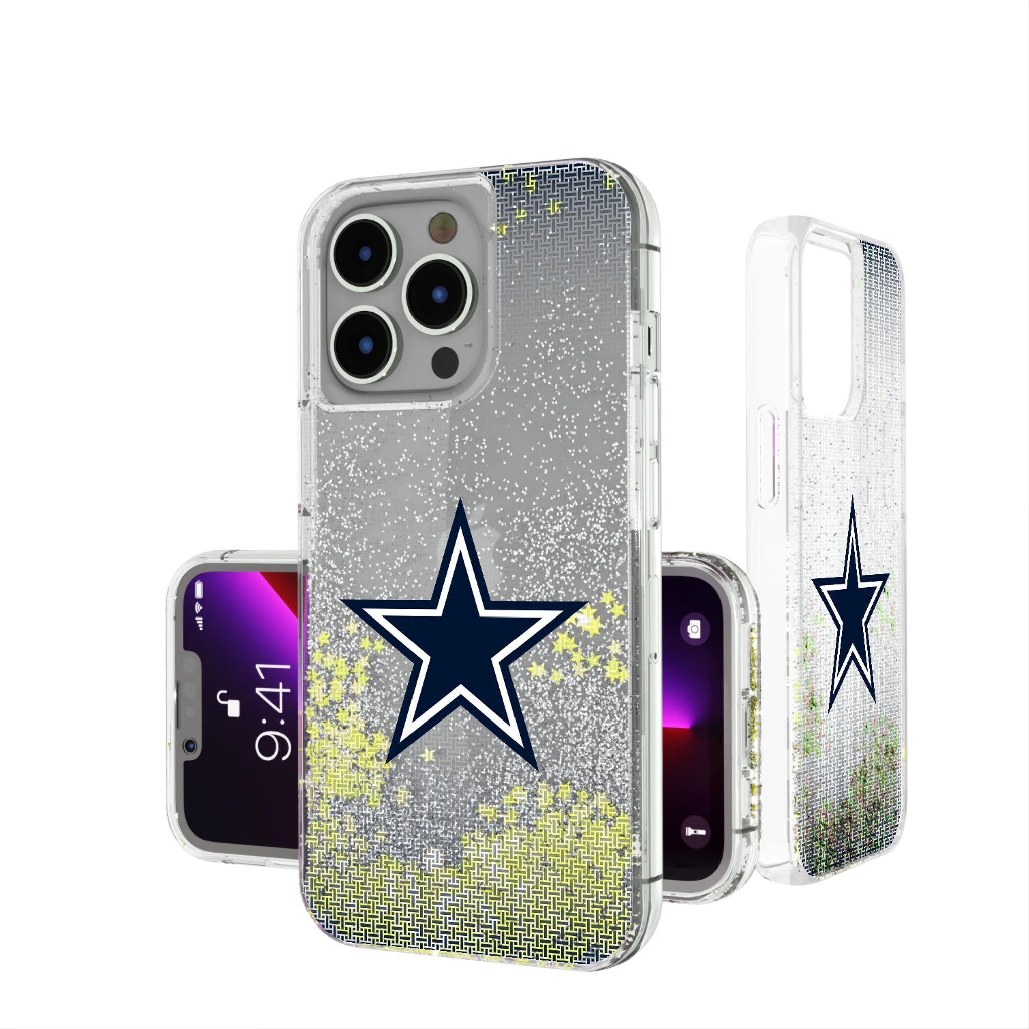 Dallas Cowboys Linen Glitter Phone Case 17