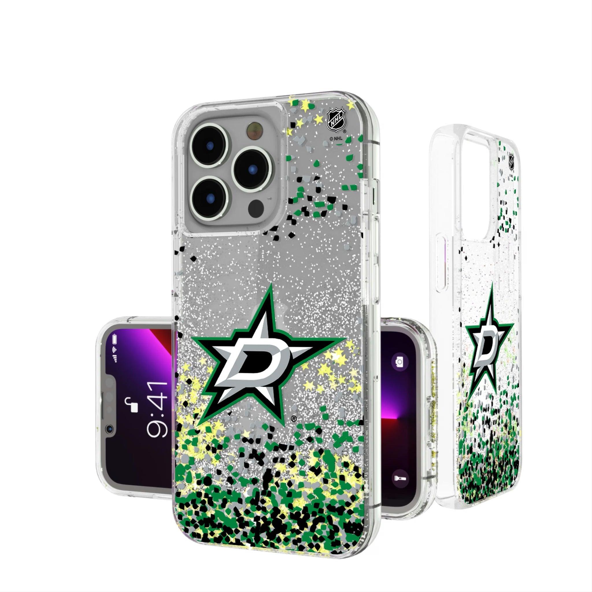 Dallas Stars Confetti Glitter Phone Case 8