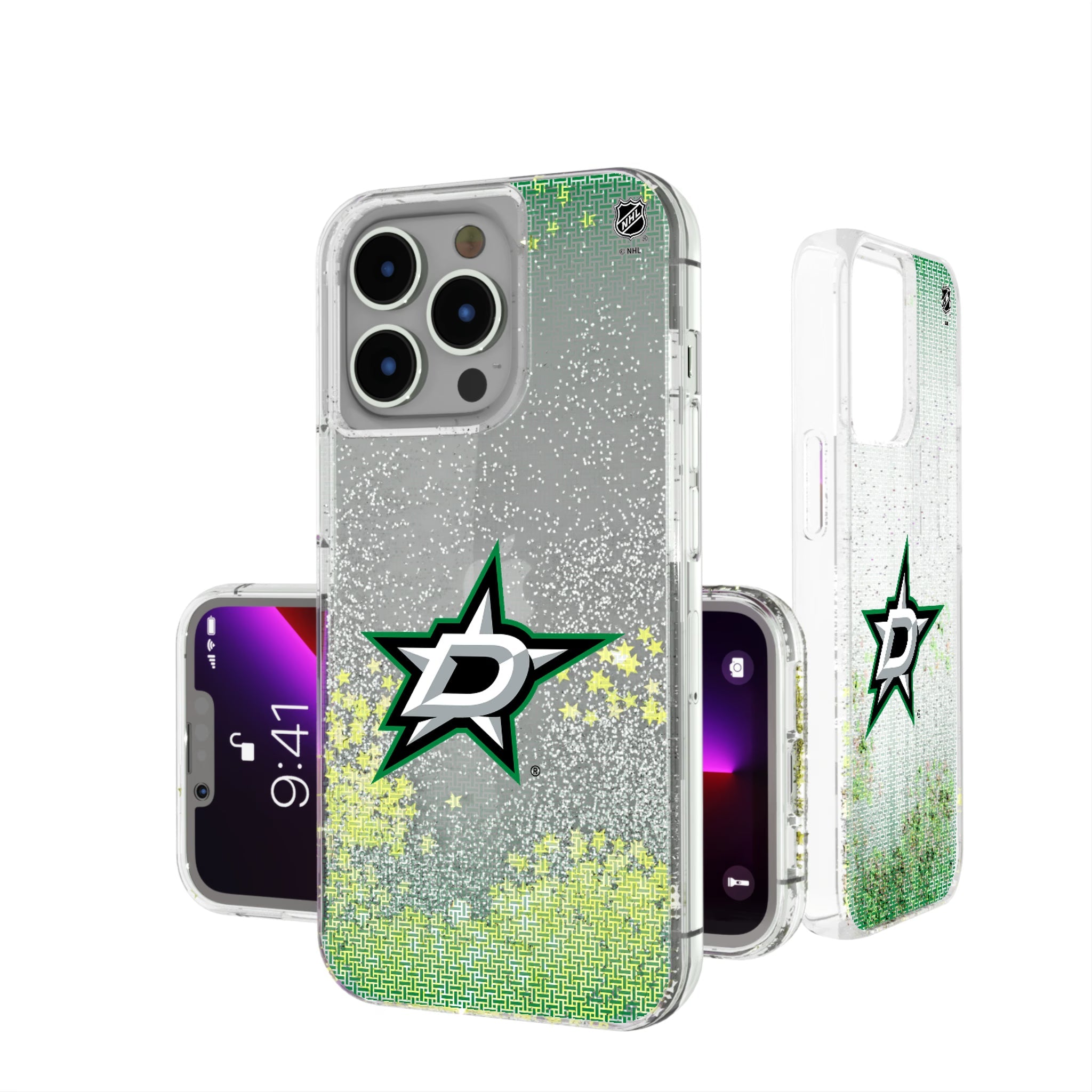 Dallas Stars Linen Glitter Phone Case 10