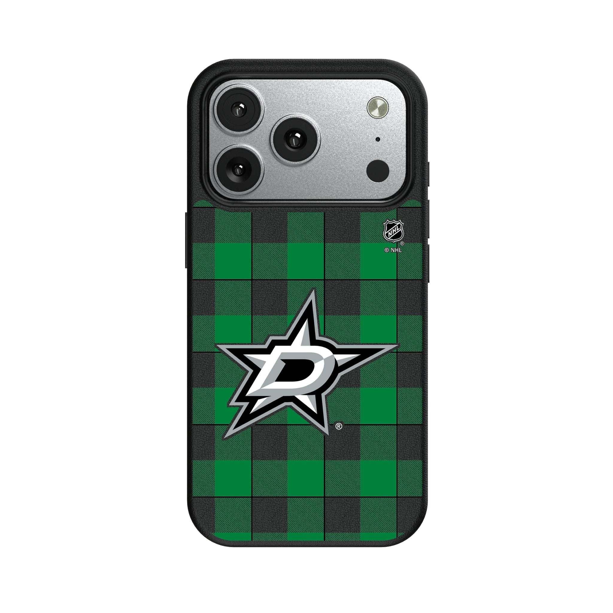 Dallas Stars Plaid MagSafe Compatible Phone Case for Apple iPhone 9