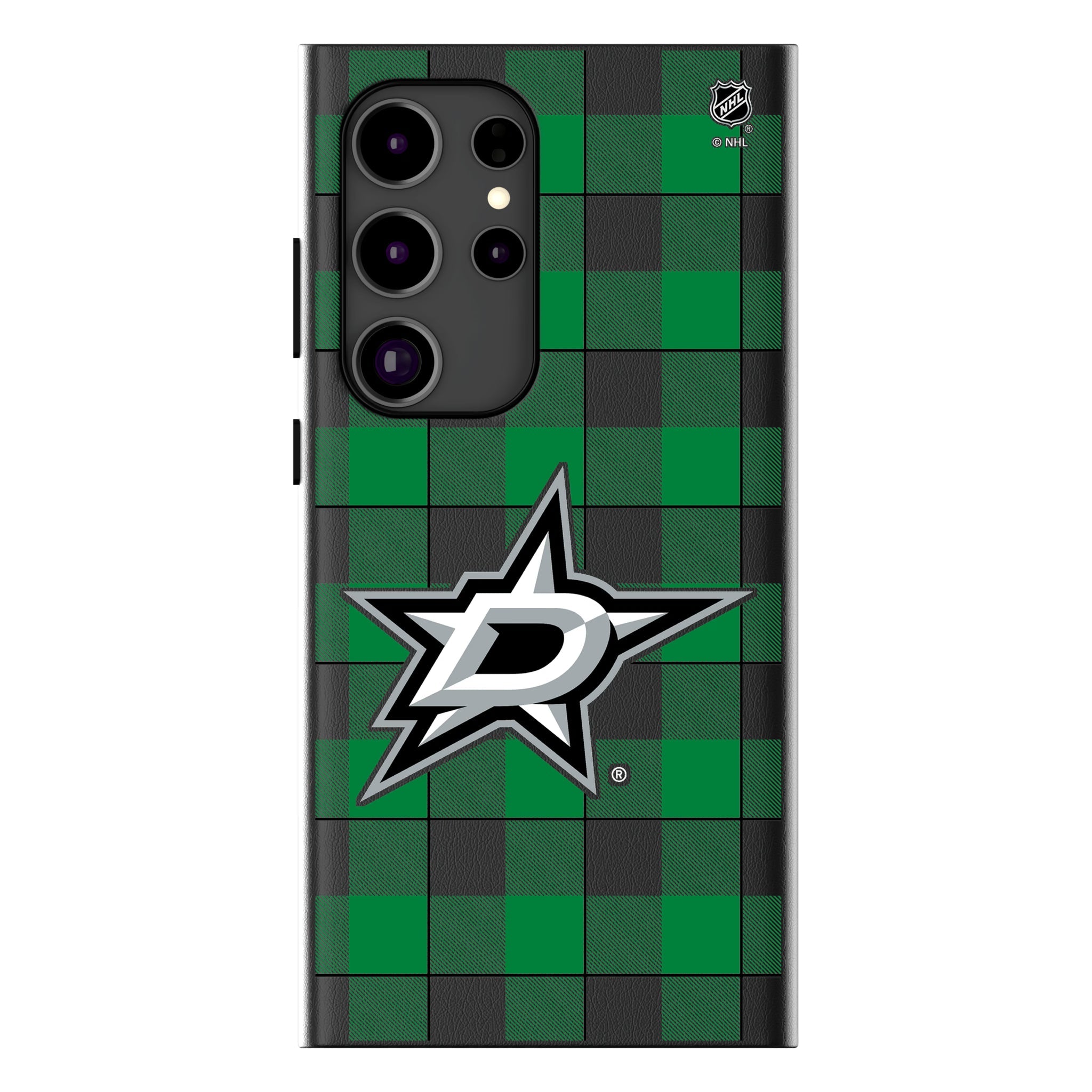 Dallas Stars Plaid MagSafe Compatible Phone Case for Samsung Galaxy 16
