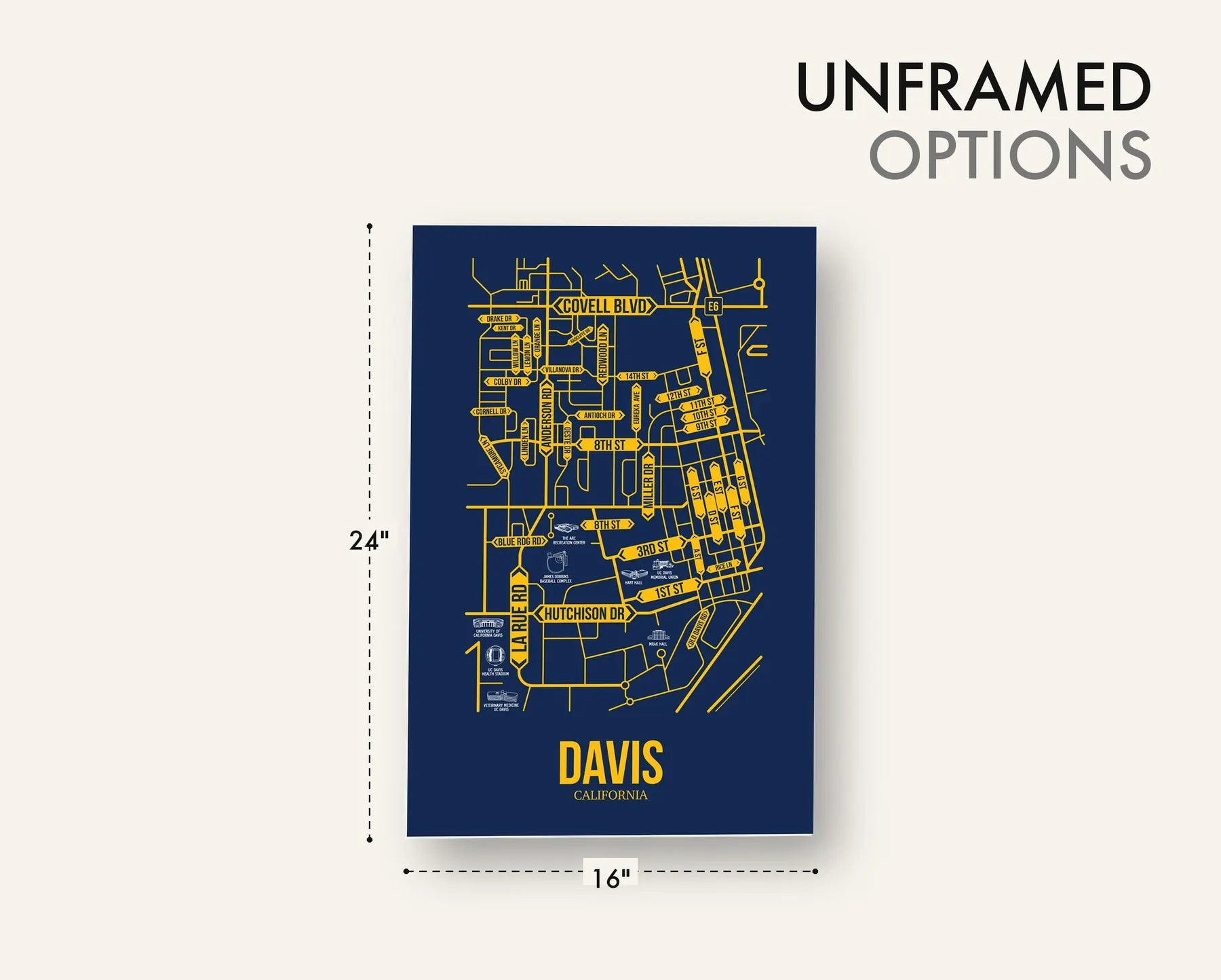 Davis, California street map 12