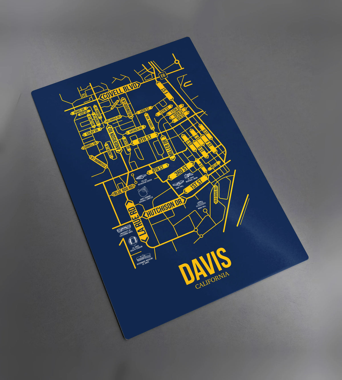 Davis, California street map 2