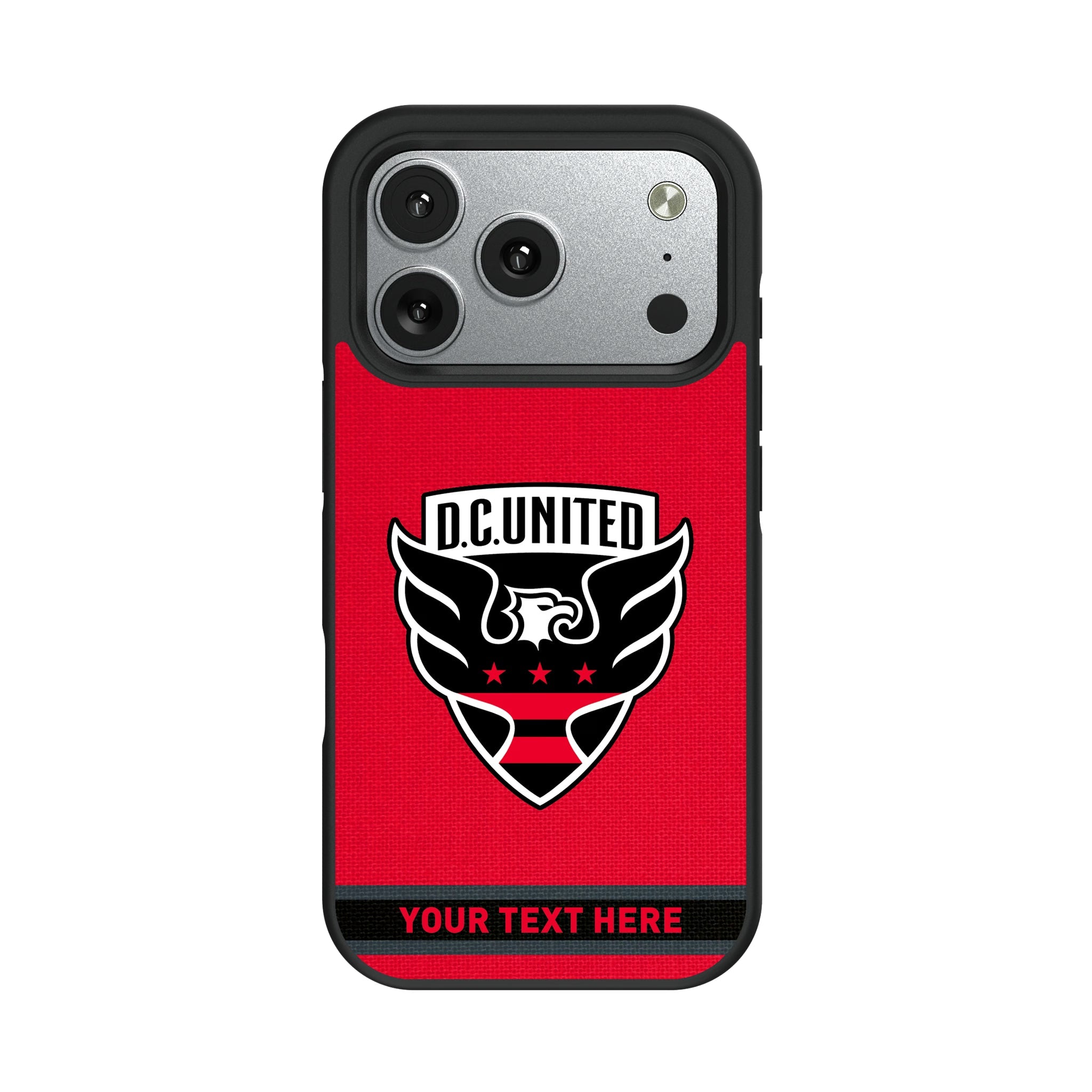 DC United Personalized Stripe Bump Phone Case for Apple iPhone 11