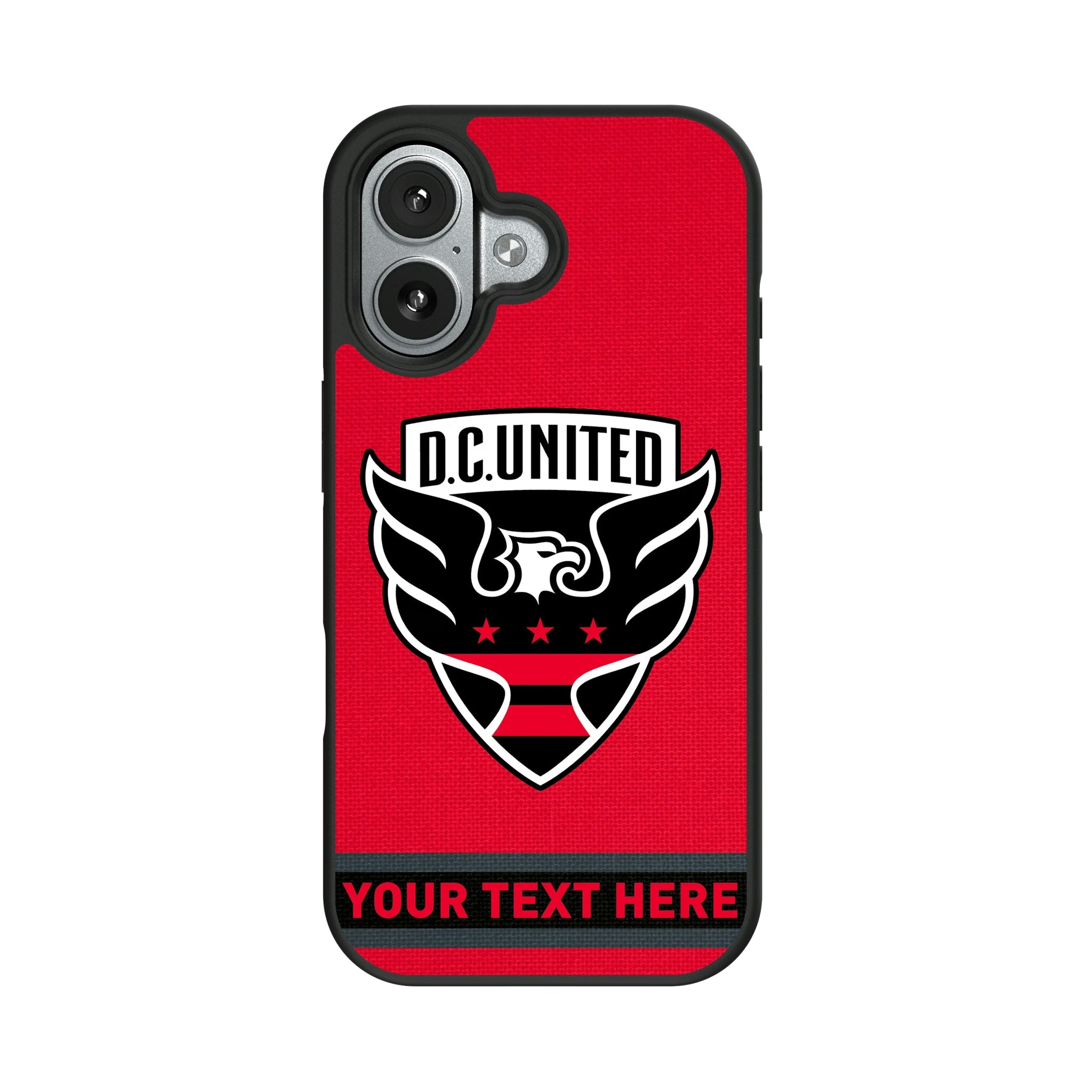 DC United Personalized Stripe Bump Phone Case for Apple iPhone 9