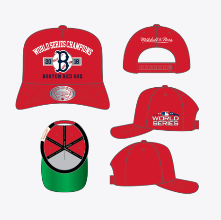 Boston Red Sox - MLB World Series Champions 2018 Red Pro Pinch Fit Hat