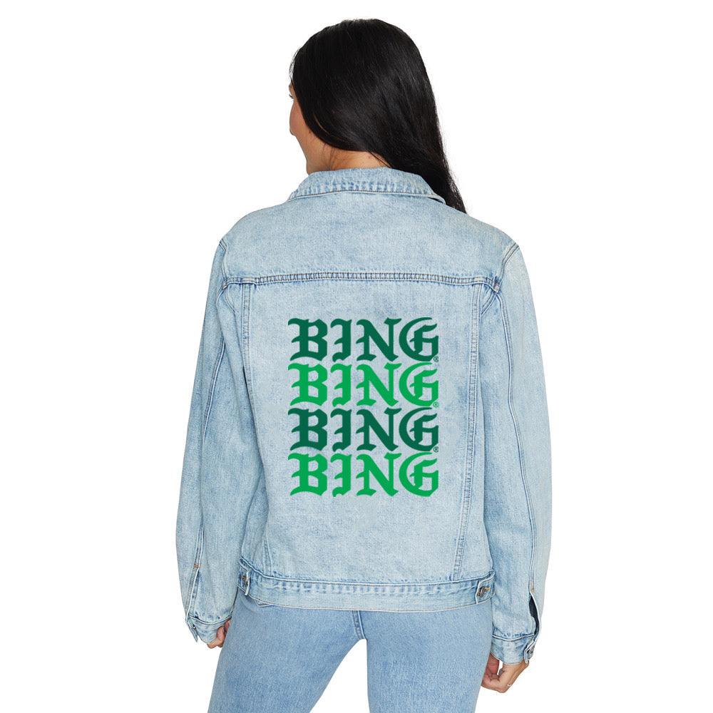 Binghamton Bearcats Gothic Denim Jacket | lojobands 1