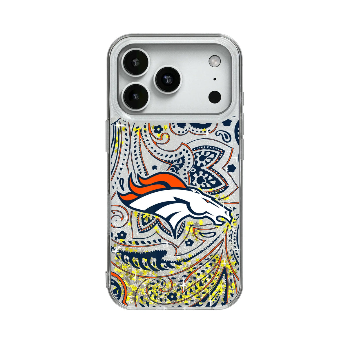 Denver Broncos Paisley Glitter Phone Case 19