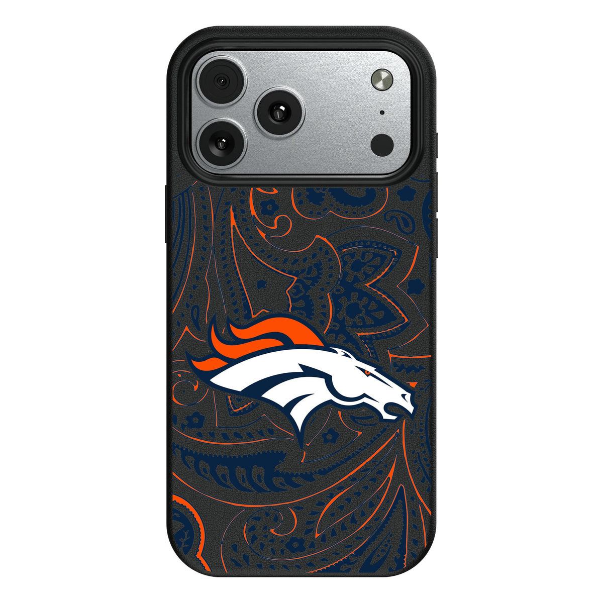 Denver Broncos Paisley MagSafe Compatible Phone Case for Apple iPhone 9