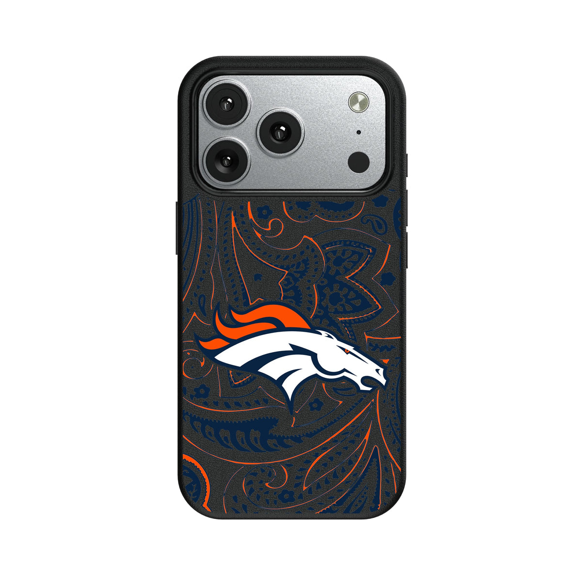Denver Broncos Paisley MagSafe Compatible Phone Case for Apple iPhone 8