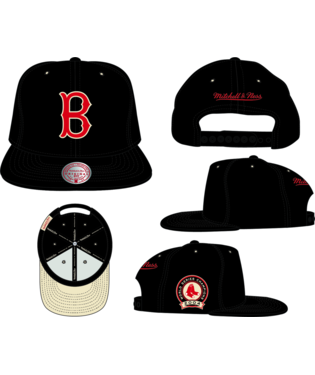 Boston Red Sox - MLB Classic Coop Black Snapback Hat 2
