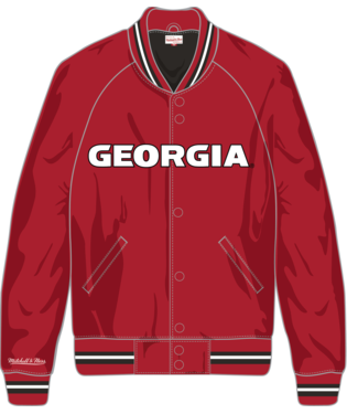 Georgia Bulldogs - NCAA Current Logo Lightweight Satin Jacket 1
