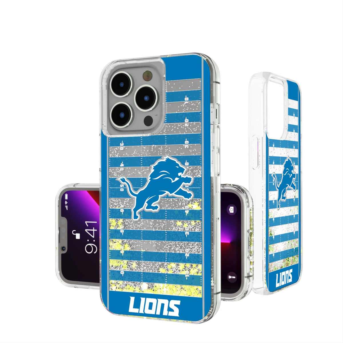 Detroit Lions Field Glitter Phone Case 7