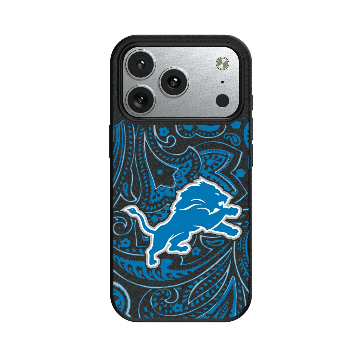 Detroit Lions Paisley MagSafe Compatible Phone Case for Apple iPhone 9