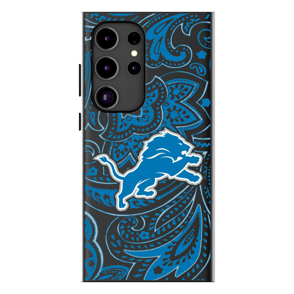 Detroit Lions Paisley MagSafe Compatible Phone Case for Samsung Galaxy 10