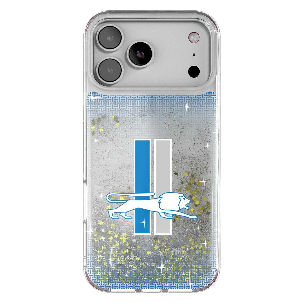 Detroit Lions Retro Linen Glitter Phone Case 19
