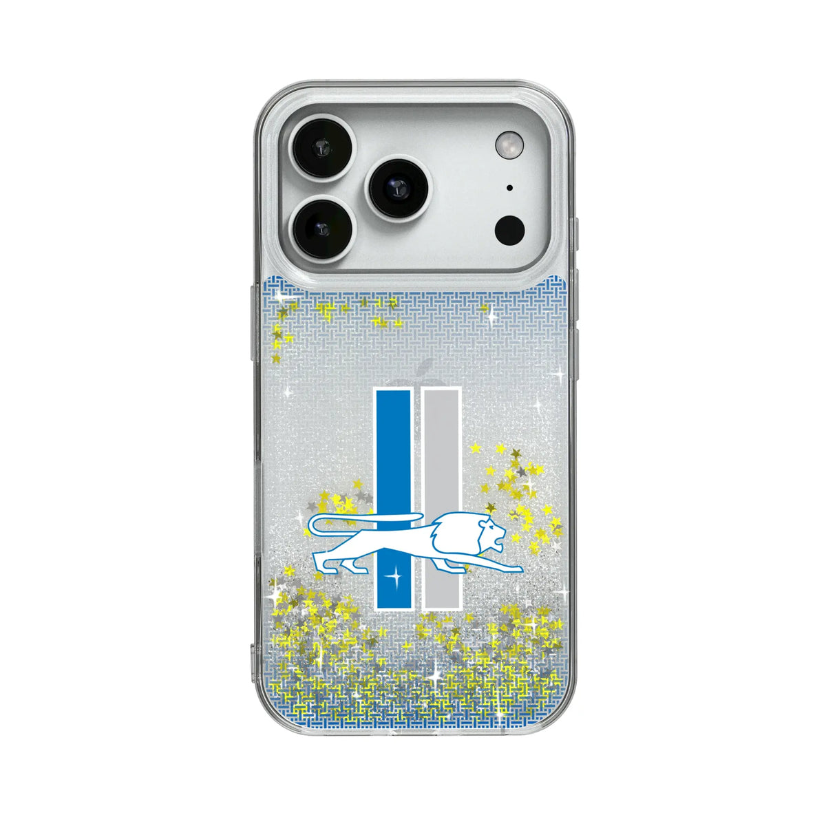 Detroit Lions Retro Linen Glitter Phone Case 18