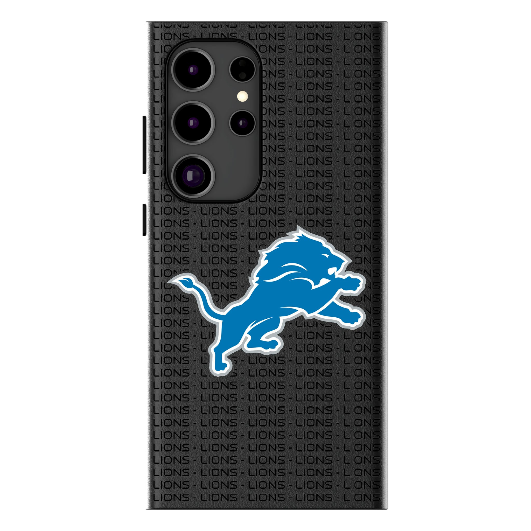 Detroit Lions Text Backdrop MagSafe Compatible Phone Case for Samsung Galaxy 12