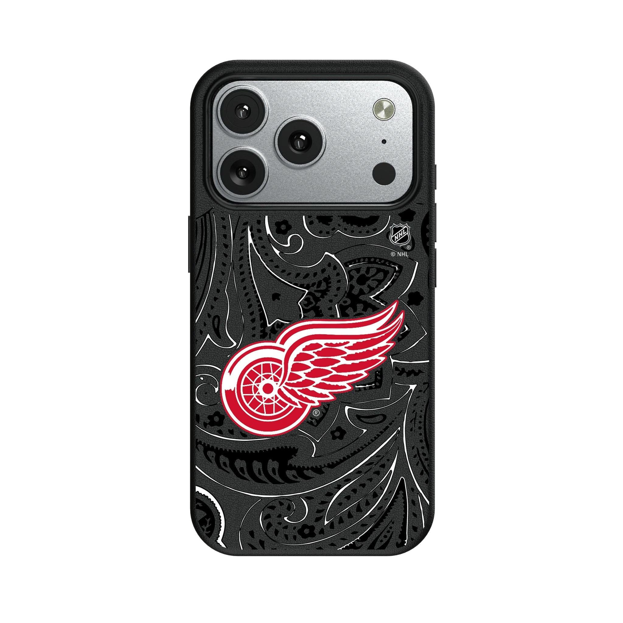 Detroit Red Wings Paisley MagSafe Compatible Phone Case for Apple iPhone 9