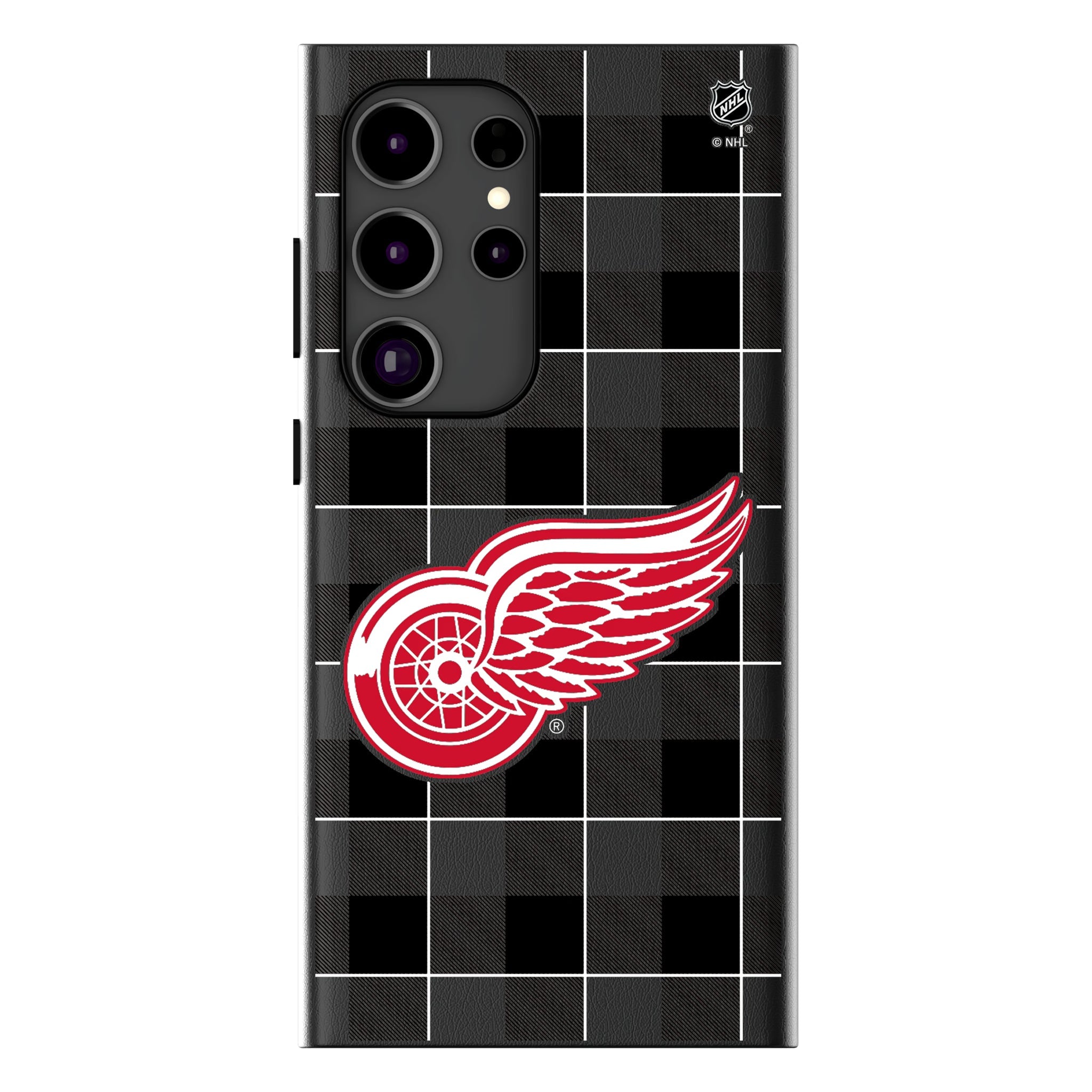 Detroit Red Wings Plaid MagSafe Compatible Phone Case for Samsung Galaxy 15