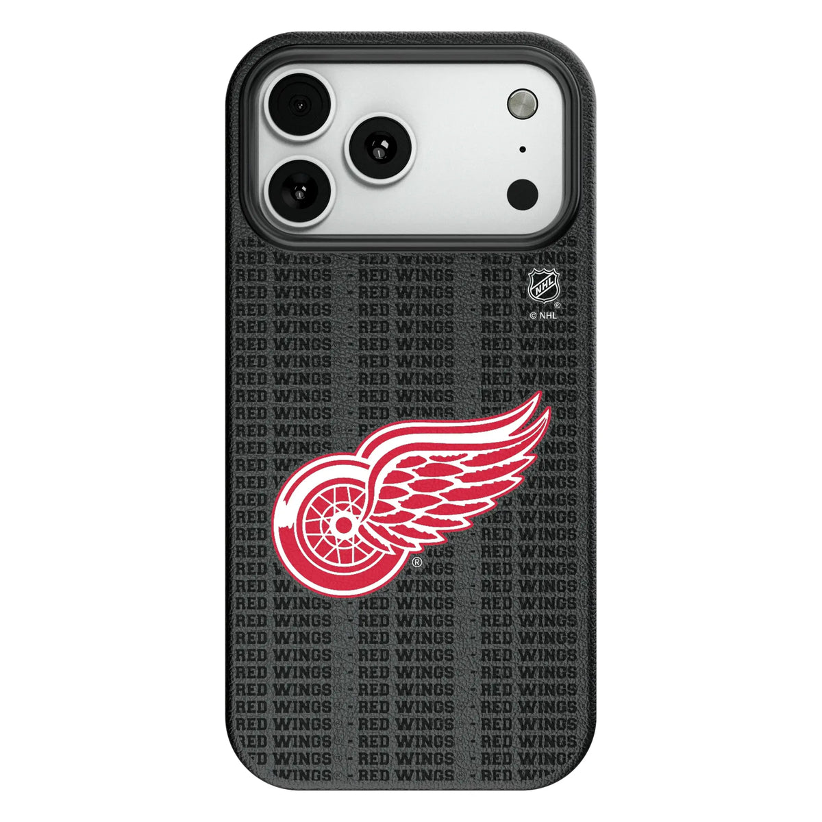 Detroit Red Wings Text Backdrop MagSafe Compatible Phone Case for Apple iPhone 10