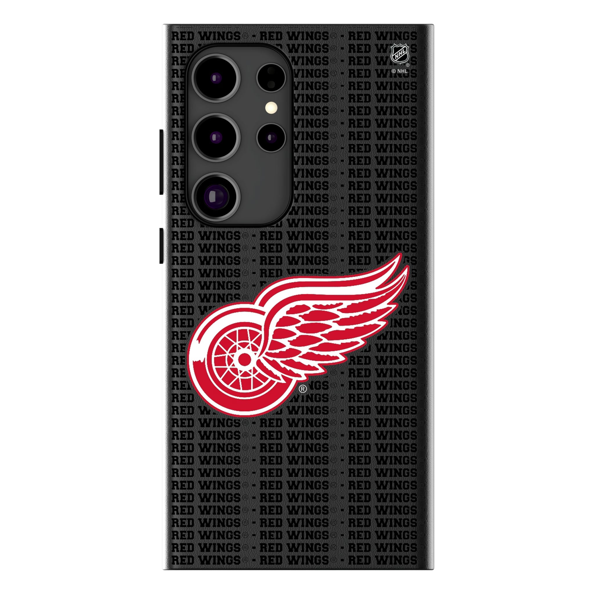 Detroit Red Wings Text Backdrop MagSafe Compatible Phone Case for Samsung Galaxy 11