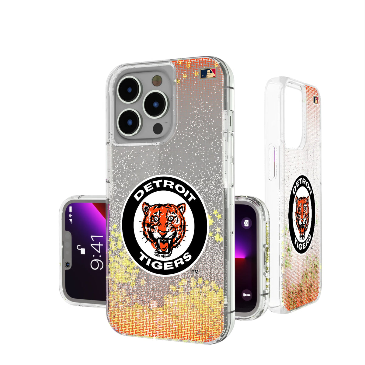 Detroit Tigers 1961-1963 - Cooperstown Collection Linen Glitter Phone Case 11