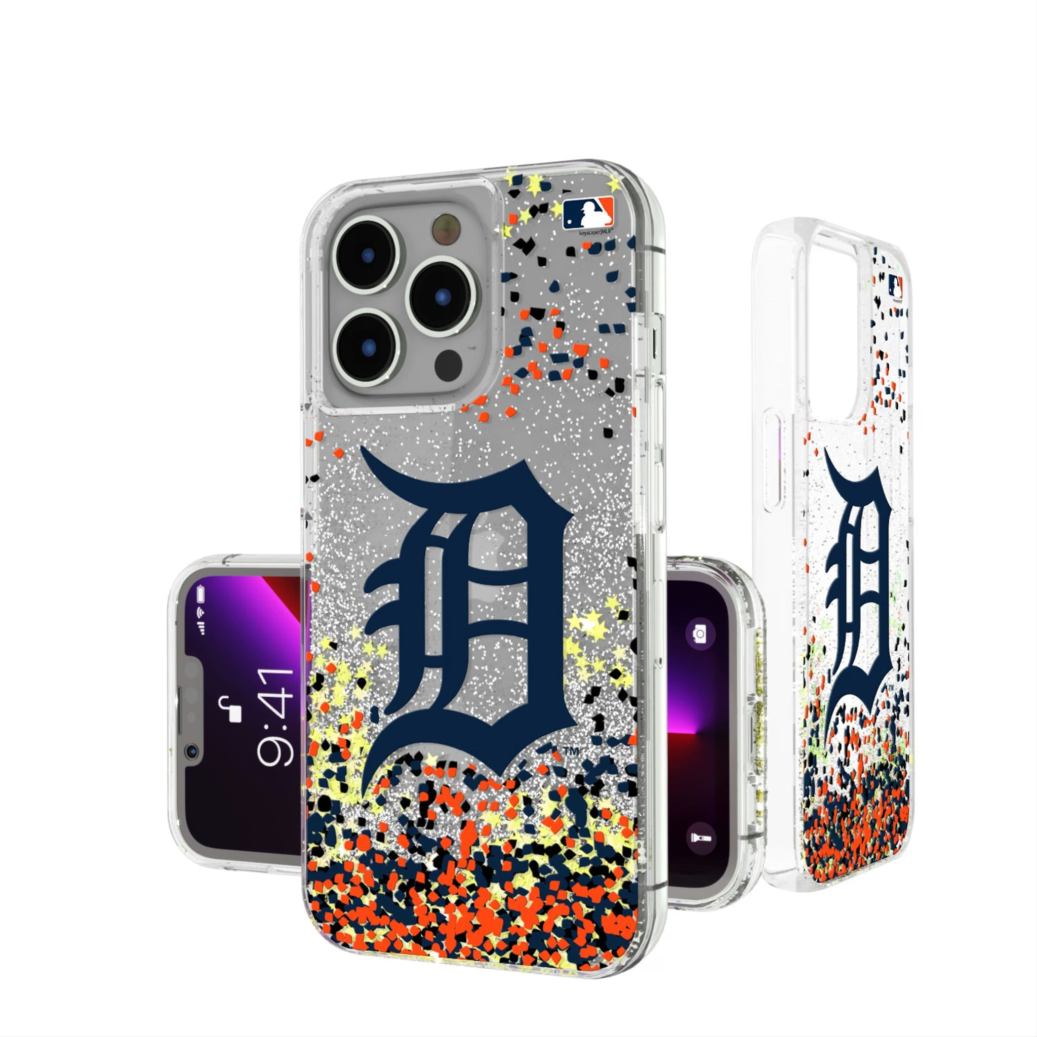 Detroit Tigers Confetti Glitter Phone Case 12
