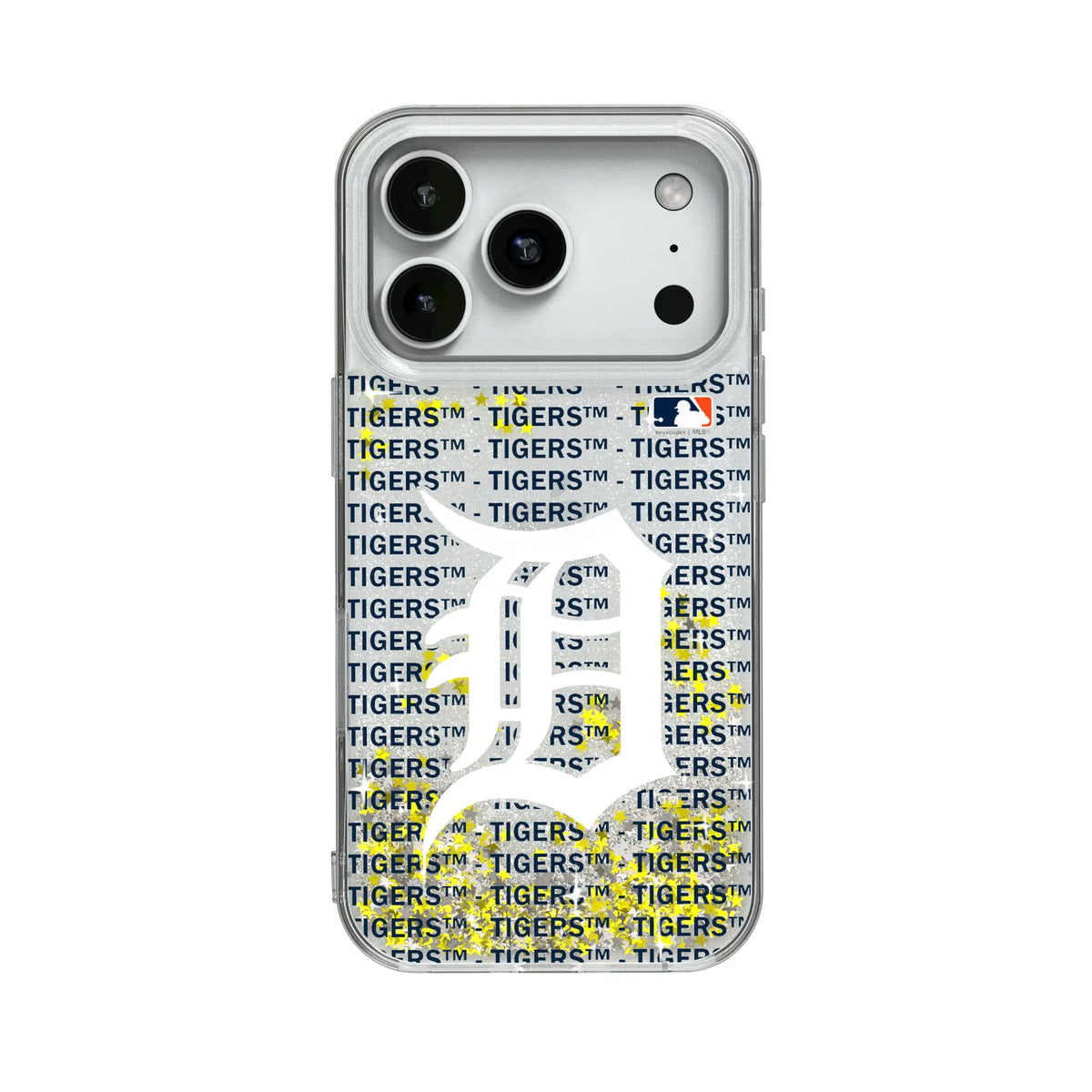 Detroit Tigers Text Backdrop Glitter Phone Case 19