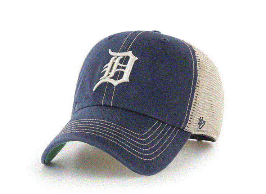 Detroit Tigers - Navy Trawler Clean Up Hat, 47 Brand 1