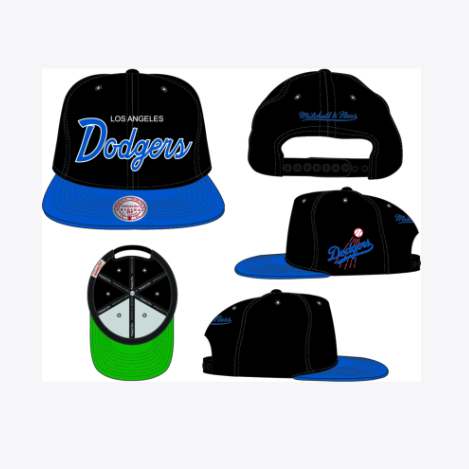 Los Angeles Dodgers - MLB Evergreen Script Snapback Hat 1