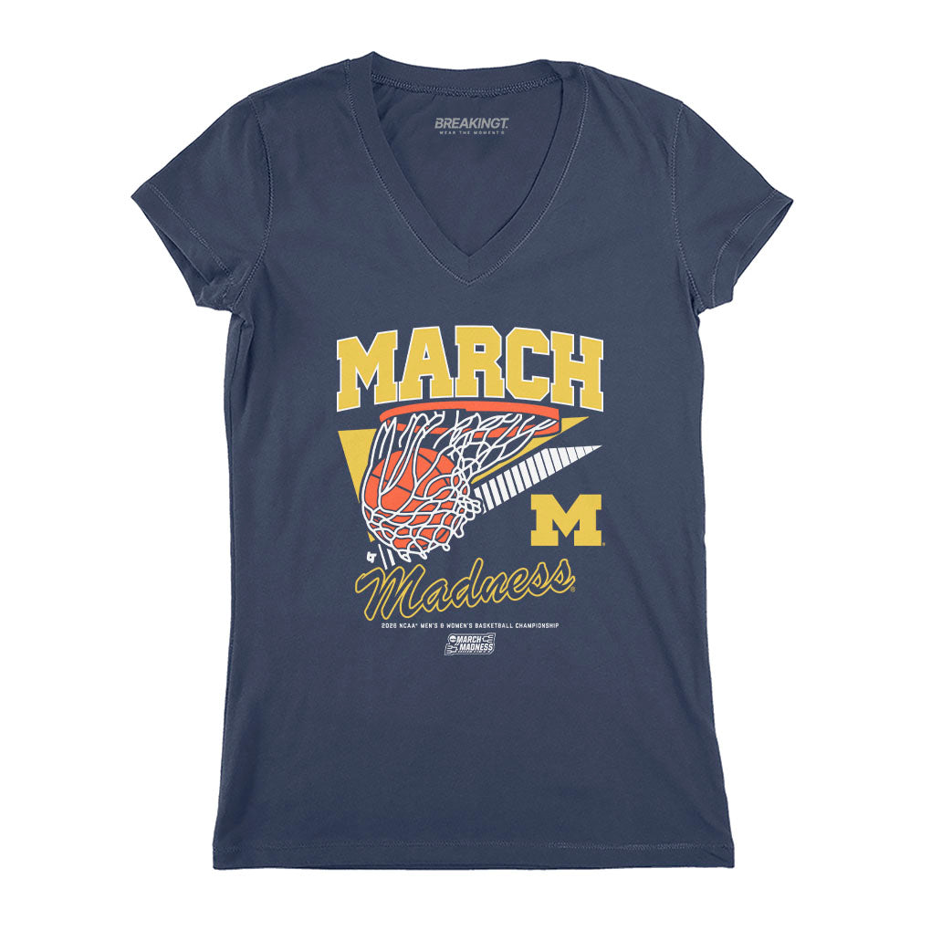 Michigan Wolverines MBB & WBB: 2026 March Madness Retro Swish 2