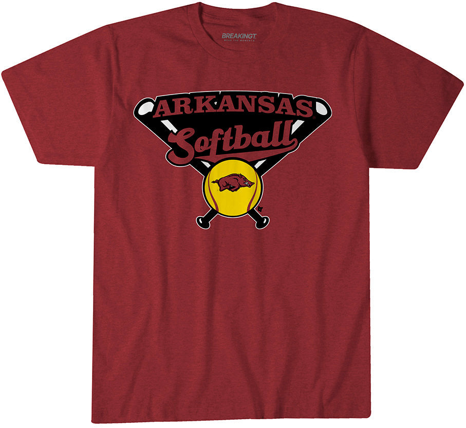 Arkansas Softball: Crossed Bats 1