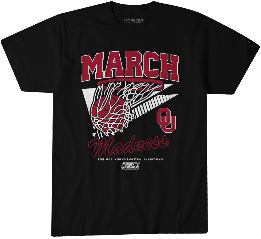 Oklahoma Sooners WBB: 2026 March Madness Retro Swish 1