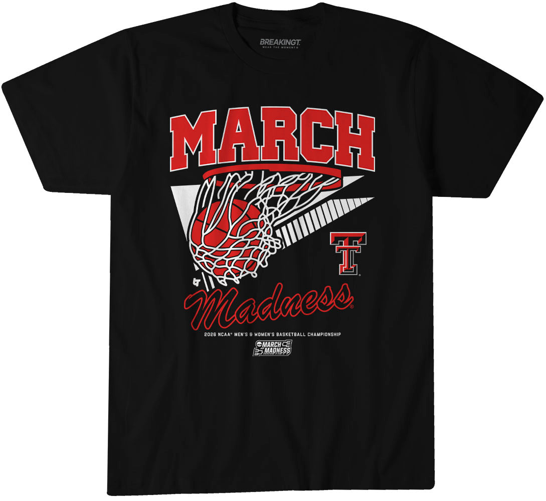 Texas Tech Red Raiders MBB & WBB: 2026 March Madness Retro Swish 1
