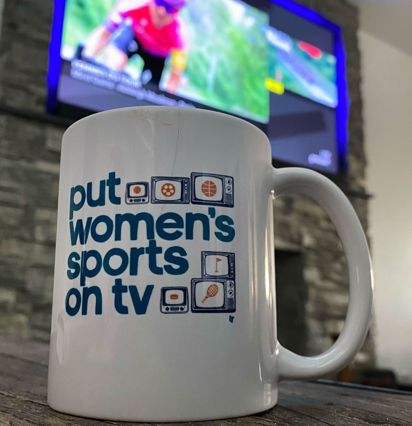 Put Women's Sports on TV Mug 4