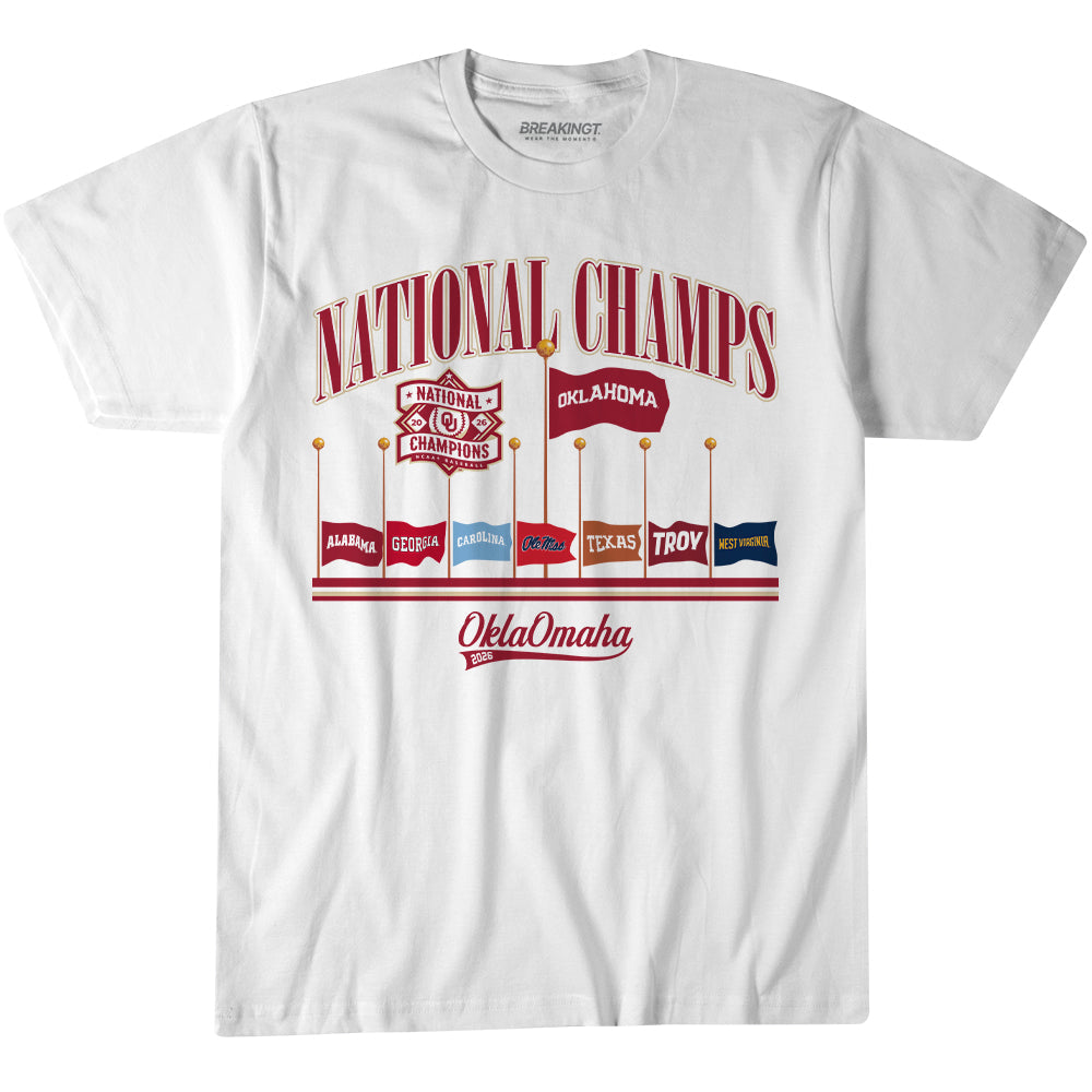 Oklahoma Baseball: 2026 National Champions Omaha Flags 1
