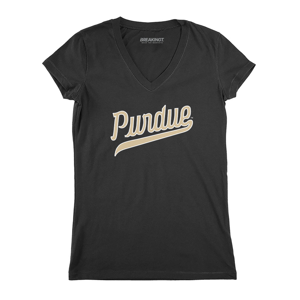 Purdue Boilermakers: Black Script Logo 3