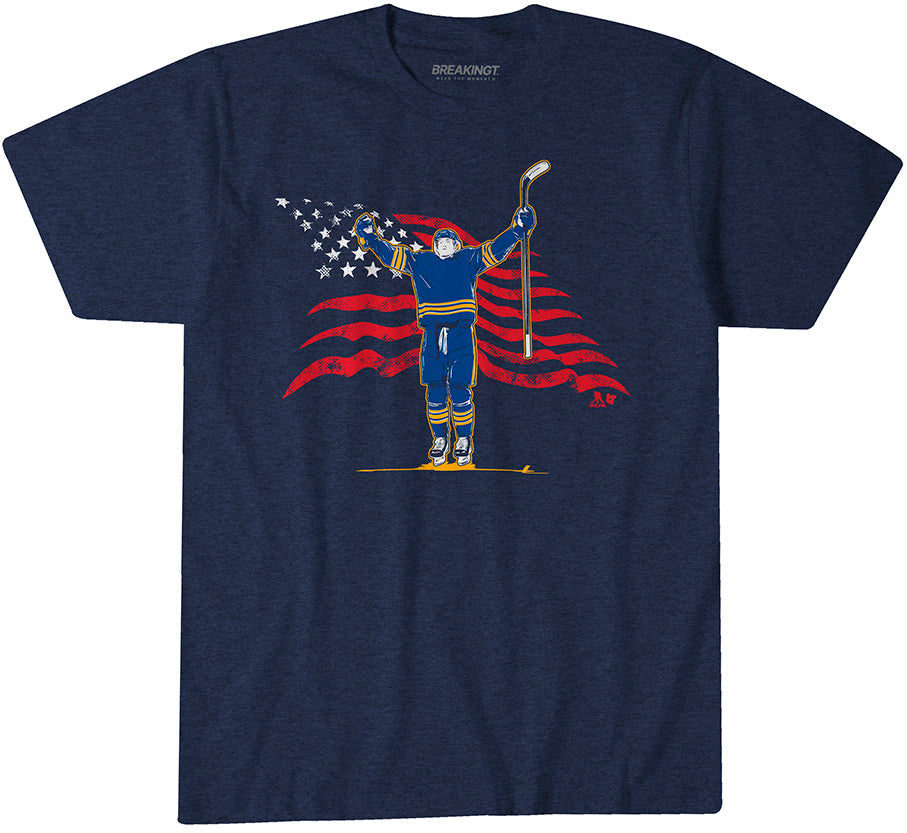 Tage Thompson: Stars & Stripes Superstar Pose 1