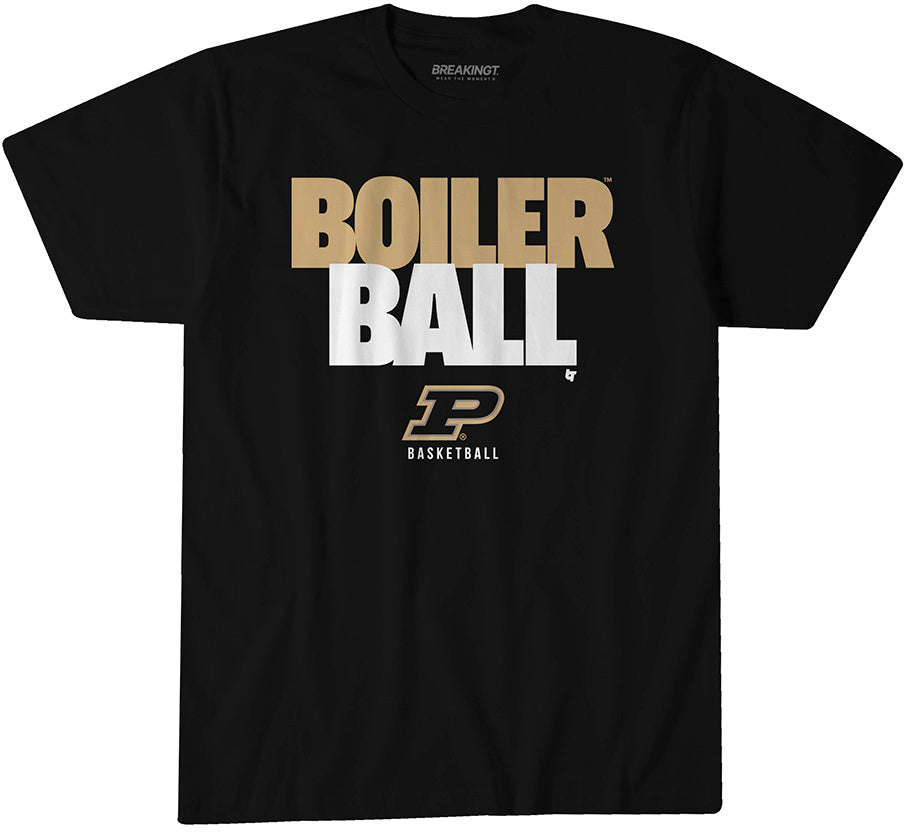 Purdue Basketball: Boiler Ball Text Stack 1