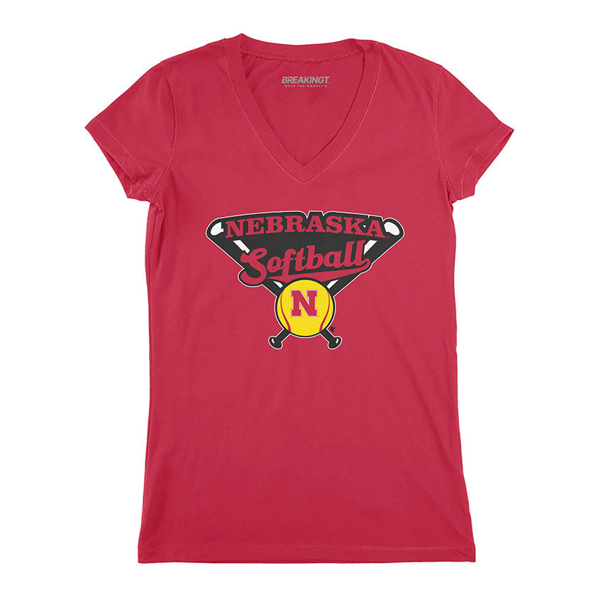 Nebraska Softball: Crossed Bats 3