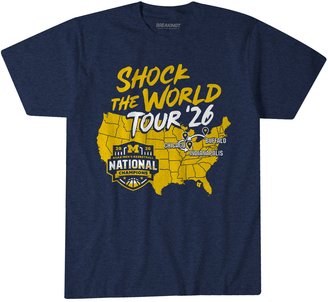 Michigan Wolverines MBB: 2026 National Champions Shock the World Tour 1