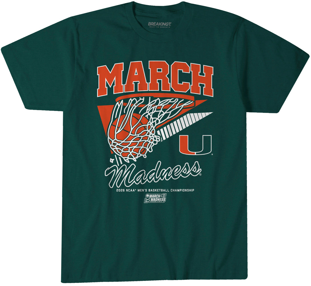 Miami Hurricanes MBB: 2026 March Madness Retro Swish 1