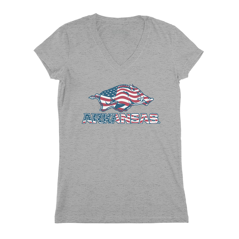 Arkansas Razorbacks: Patriotic Marks Logo Stack 3