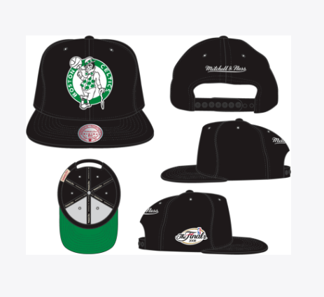 Boston Celtics - NBA Top Spot Snapback Black Hat 1