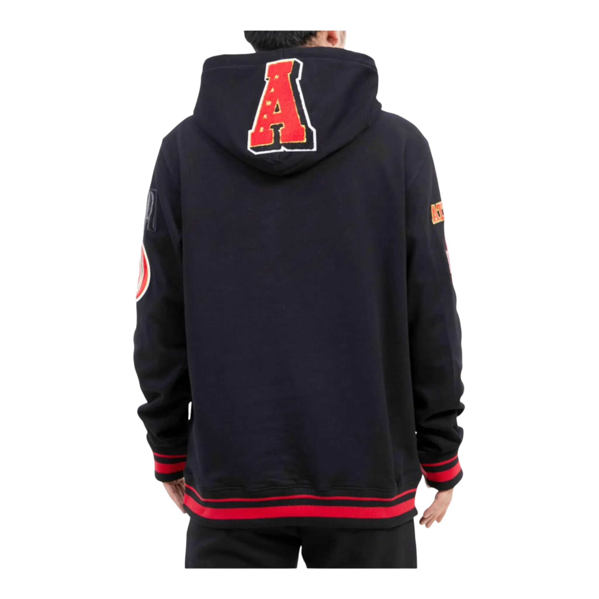Pro Standard NBA Atlanta Hawks Mash Up Logo P/O Men Hoodie Black 2