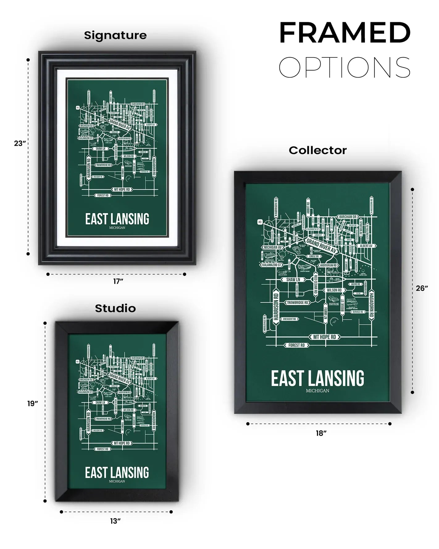 East Lansing, Michigan street map 15