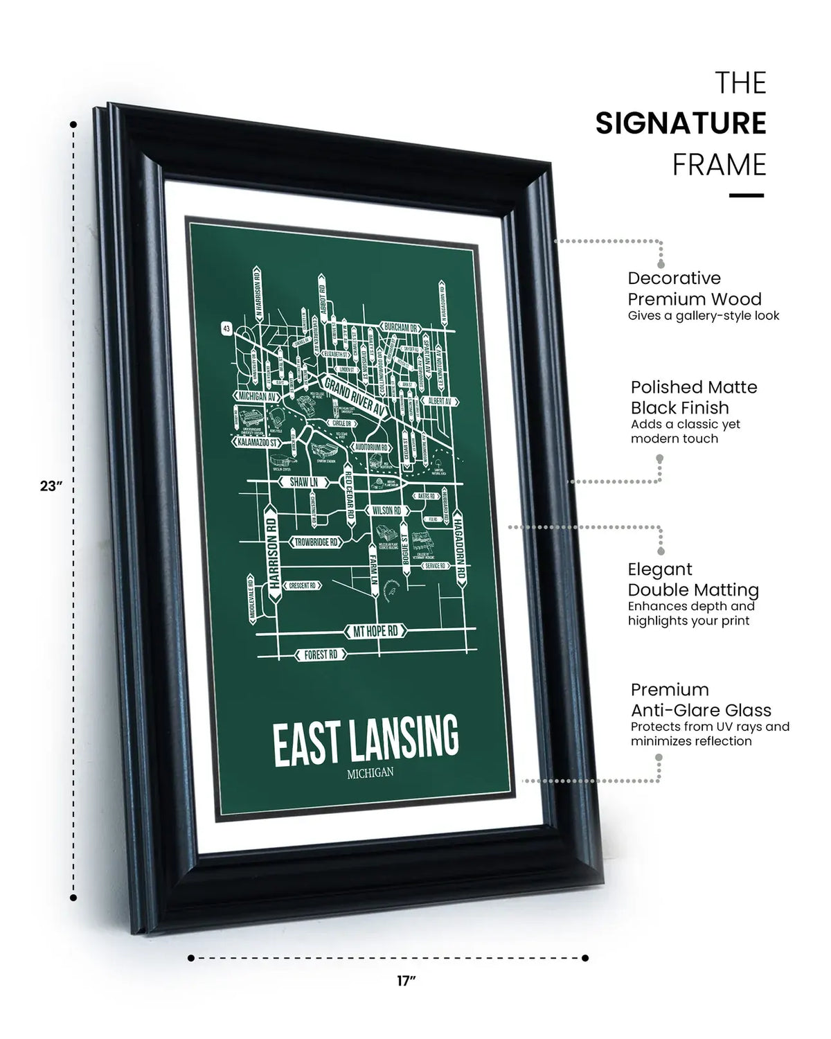 East Lansing, Michigan street map 14